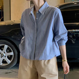 Toloer Sense Gentle Windy Yellow Beautiful Shirt Simple Commute Small Fashion Age-Dense Stated Set-Tite Shirt