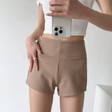 Trendy Women's Wear Spicy Girls' Group High Waist Shorts In Spring The New Style Tight-Fitting Buttocks Show Thin Straight Tube Leisure Hot Pants-Outfit