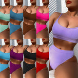 Toloer Outer Single Swimsuit Bikini Ladies Swimsuit Split Bikini QCB178W-Outfit