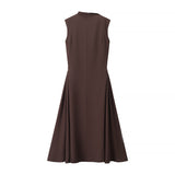 Homemade New Women's Dress Classic Fashion Vietnamese Small Semi-Necked
