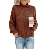 Sweater Female Autumn Winter Knitted Women Sweater Pullover Female Tricot Jersey Jumper Femme High Collar Women