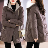 Winter New Down Cotton Clothes In The Long Out Of Season Large Size Loose Collar Thick Warm Cotton-Padded Jacket Jacket-Outfit