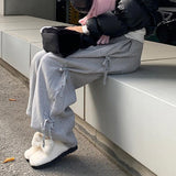 Street Side Bow Tie Sweatpants-Outfit
