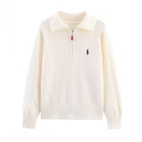 Homemade New Women's Seam Smouse Casual Embroidery Zipper Jack