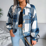 Real Autumn And Winter Lattice Lantern Long-Sleeved Coat Jacket Ins