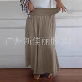 New Explosion Of Women's Fashion Casual To Hit The Broad Legs Tight Waist Bandwidth