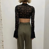 Flare Cuffs Crop