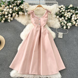 Luxury Banquet High-End Court Style Dress Temperament V Receive Waist Thin High-End Exquisite