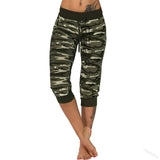 Women's Pants Sports 2023 New Casual Fashion Casual Fit Yoga Camo Print Drawstring Capris Breathable Comfortable Streetwear