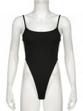 Sexy Slim Solid Backless Bosysuits Casual Basic Slash Neck Sleeveless Rompers Women 2024 Summer Fashion Streetwear Lady-Outfit