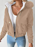 2025 Casual Jacket With Thick Hairy Bribute