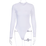 Toloer Autumn Winter New Women's Botop Bottom Round Collar Long Sleeve Jumpsuit
