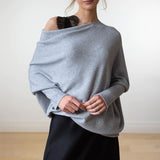 Color Round Neck Long Sleeve