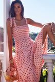 Summer Women's New Commuting Sleeveless Hot Girl Prints Long Sling Dress