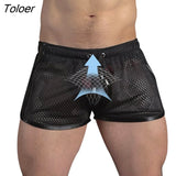 Men Shorts Fitness Bodybuilding Shorts Mens Mesh Breathable Quick Drying Fashion Casual Joggers Sportswear 1028-0-Outfit