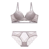 French Bra Set Breathable Cluster Sexy Thin Cup Thick Bra Comfortable