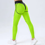 Toloer Tight Yoga Set Spell Net Sexy Sports Bra And Hip Pants Fitness Two Sets-Outfit