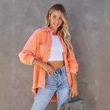 Women's Summer New Casual Do Old Casss Hole Loose Cowboy Coat