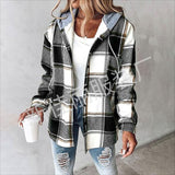 Leisure Explosion Lady Big Lattice Lady Jacket Lattice Autumn Winter