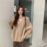 New Sexy Knitted Wrap Chest Vest knitted Suit Elegant Retro V-Neck Long-Sleeved Cardigan Solid Sweater Top Two Piece