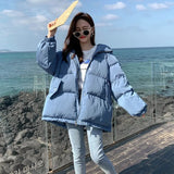 Winter 2021 Oversize Winter Puffer Jacket For Women Outerwear Womens Parkas Fur Hooded Cotton Padded Female Coat Warm