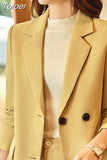 Blazers Women Fashion Elegant Casual Solid Color Long Sleeve Business Single Breasted Outerwear Spring Autumn