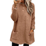 Long Sleeve Pocket Fleece Sweatshirt T-shirt