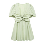 Dress Bow 2025 Summer Women's Fashion New Products Loose