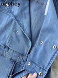 Vintage Denim Playsuits Women's Short Sleeve Bodycon Casual Shots Rompers Jumpsuit Jeans Overalls For