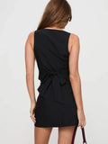 East New Women's Fashion Casual Elegant Design Vest Skirt