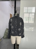 Autumn/Winter 2025 Fashion Personality Zipper Style Dazzling Dazzling Jacket Jacket This