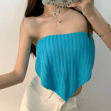 Version Of The 2025 Summer Pure-Hearted Hottie Show Skinny Sexy Bra Strap Small Vest Design Feel Top
