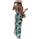 New Style Independent Station Hot-Selling Women's Dress High-Waist Printed Sling Dress With Large Pendulum-Outfit