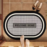 Toloer Fragrant Wind Bathroom Anti-Slip Floor Mat Toilet Toilet Shower At The Door Of The Suction Speed Dry Foot Mat Door Mat-Outfit