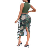 Toloer Style Women's Wear Ebaytemu2024 Spring And Summer Camouflage Fashion Suit-Outfit