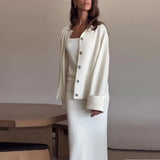 Autumn New Women's Pure Color Lazy Leisure Long-Term