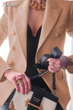 Women Causal Long Sleeve Single Button Vintage Elegant All-match Harajuku Fashion Chic Clothings Streetwear Tops Solid