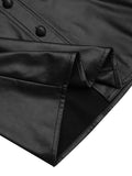Women's Leather Jacket Autumn 2021 Thin Bomber Jacket Celmia Vintage Long Sleeve Coats Buttons Lapel Casual Solid Work