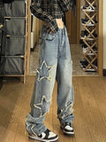 vintage boyfriend jeans with star