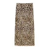 Summer New Breast-Wear Women's Fashion Animal Print Leopard Pattern Net Skirt