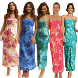 Toloer / Summer 2023 Sexy Hot Girl Flower Print Long Dress