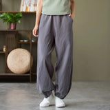 Old Dad Lantern Pants Women Spring And Autumn High-Waisted Women's Trousers Loose Cotton Trousers Halen Trousers Wide Leg