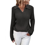 2025 New Sweater Collar Collar Knitted Sweater