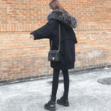 Plus Size 4XL Winter Jacket Windbreaker Women Loose Long Coat Cotton Woman Clothes Parka Feminina Korean Hat Hood Free