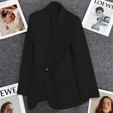 Blazer Woman 2025 Spring And Autumn New Small Buckle Fashion Trend Of The Temperament Suit