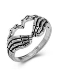 Skull Heart Pattern Ring-Outfit