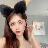 Sexy Stuffed Fox Fox Ear Head Buff Net Red Live Photo Hair Anchor Card Cute Animal Ear Hair