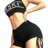 Leggings Summer New Women's Splicing Body Yoga Pants Three-Pointed Bow