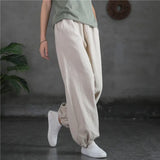 Old Dad Lantern Pants Women Spring And Autumn High-Waisted Women's Trousers Loose Cotton Trousers Halen Trousers Wide Leg