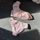 2023 New Split Lotus Edge Split Swimsuit Bikini